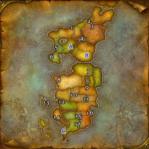 地下城位置 (东部王国)