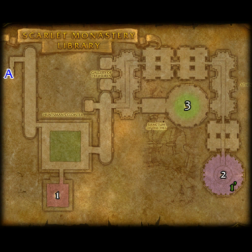 血色修道院: 图书馆